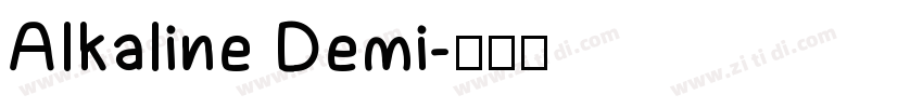 Alkaline Demi字体转换